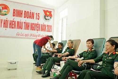Binh đoàn 15 tổ chức 'Ngày hội hiến máu tình nguyện năm 2020'