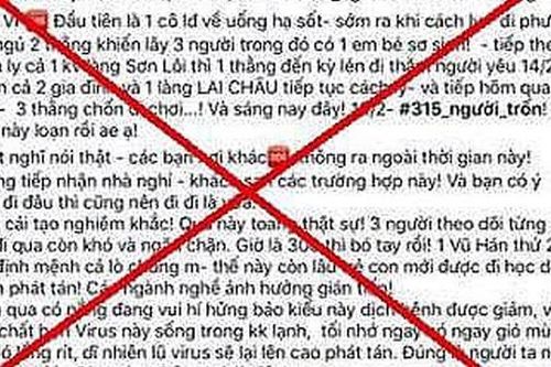 Thiếu nữ Hà Nội thừa nhận tung 'tin vịt' hơn 300 người trốn khỏi vùng dịch corona