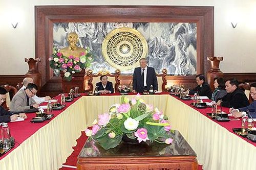 Lãnh đạo TANDTC làm việc với Báo Nhân dân