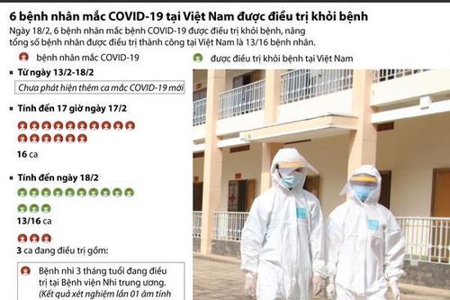 6 bệnh nhân mắc COVID-19 ở Việt Nam được điều trị khỏi
