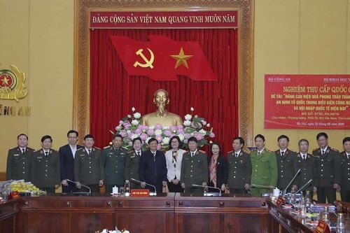 Nghiệm thu đề tài cấp quốc gia 'Nâng cao hiệu quả phong trào Toàn dân BVANTQ'