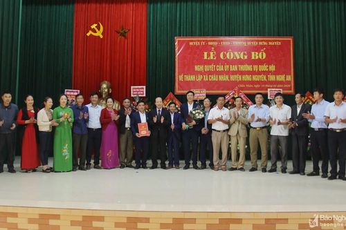 Hưng Nguyên công bố thành lập 5 xã mới