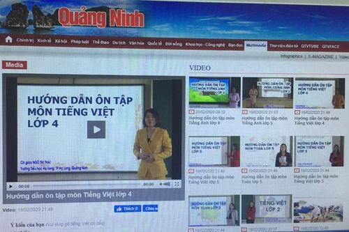 Quảng Ninh sản xuất video hướng dẫn học sinh ôn tập kiến thức