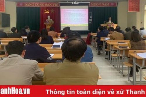 Thọ Xuân: Tăng cường công tác chỉ đạo đại hội đảng bộ, chi bộ nhiệm kỳ 2020-2025