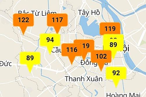Sáng 20-2, chất lượng không khí tại Hà Nội kém hơn những ngày đầu tuần