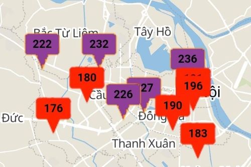 Không khí ở Hà Nội ở mức rất xấu