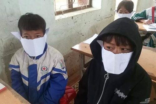 Phê bình thủ thư, hiệu trưởng trường có 'ảnh học sinh đeo khẩu trang giấy'