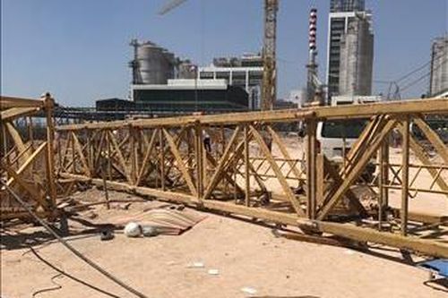 Sập cẩu tháp công trình làm 3 người chết, 2 người bị thương