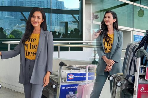 Hoài Sa đem 10 vali hành lý lên đường sang Thái Lan, quyết tâm giành vương miện Miss Int' Queen
