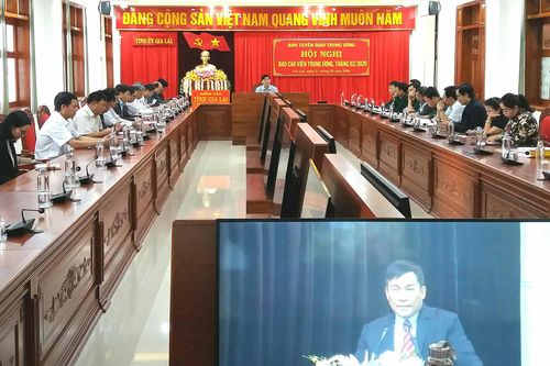 Ban Tuyên giáo Trung ương hội nghị trực tuyến báo cáo viên tháng 2
