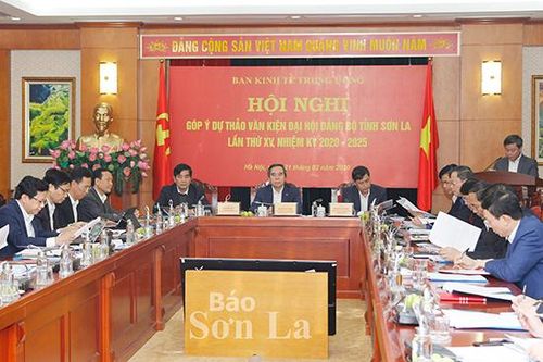 Ban Kinh tế Trung ương góp ý Dự thảo văn kiện Đại hội Đảng bộ tỉnh Sơn La lần thứ XV