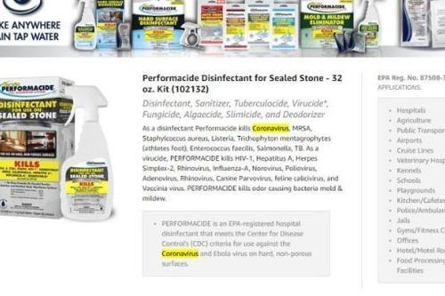 Amazon gỡ các sản phẩm quảng cáo tiêu diệt được virus corona