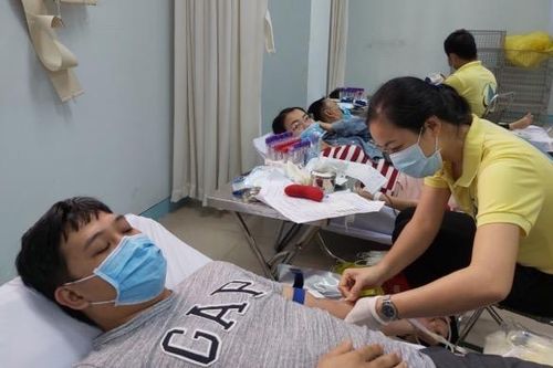 Gần 400 người tham gia hiến máu nhân đạo