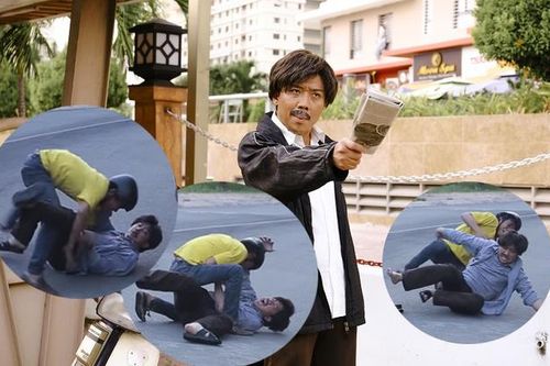 Hậu trường 'Bố già' tập 2: Trấn Thành 'tả xung hữu đột', vật lộn bạn diễn giữa đường
