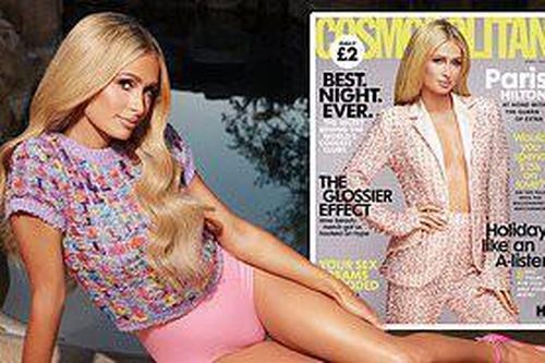 Cô nàng thừa kế Paris Hilton không nội y trên bìa tạp chí