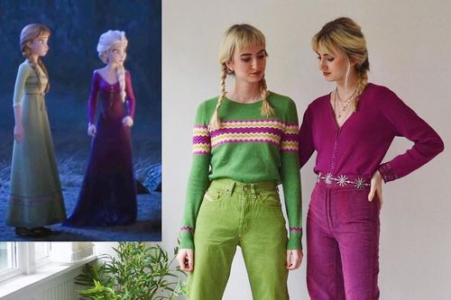 Cặp chị em sinh đôi cosplay nữ hoàng băng giá gây 'sốt' mạng