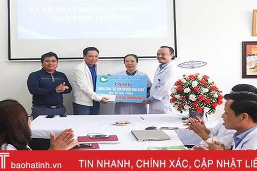 BVĐK TP Hà Tĩnh quyên góp hơn 118 triệu đồng gây Quỹ tình thương nhân kỷ niệm ngày Thầy thuốc Việt Nam