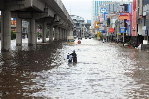Mưa lớn gây ngập lụt trên diện rộng tại thủ đô Indonesia