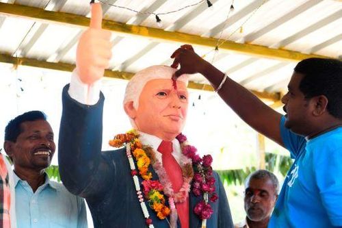 Người đàn ông Ấn Độ tôn sùng Tổng thống Donald Trump như vị thần