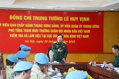 Bộ Tổng Tham mưu kiểm tra, làm việc tại Cục GGHB Việt Nam