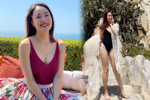Lần hiếm hoi Hồng Diễm khoe ảnh diện bikini cắt xẻ táo bạo