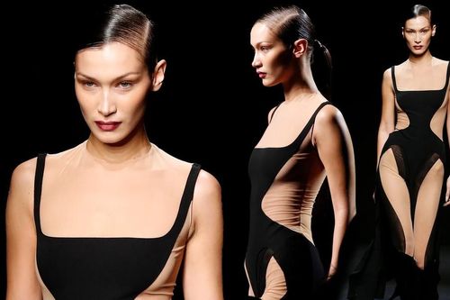 Không nội y catwalk, Bella Hadid khoe đường cong tuyệt mỹ 'thôi miên' người nhìn