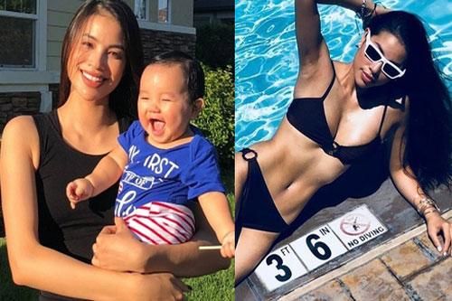 Cuộc sống 'làm mẹ bỉm sữa' khiến nhiều người ghen tỵ của Phạm Hương