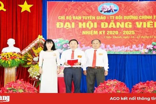Châu Thành: Đại hội điểm Chi bộ trực thuộc Huyện ủy