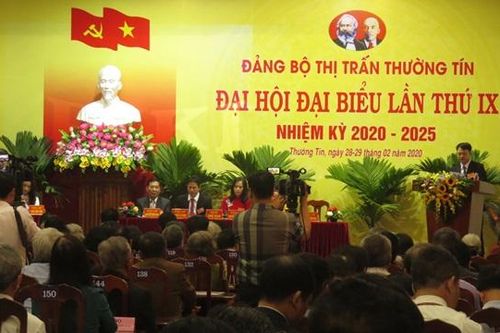 Đại hội điểm tại Đảng bộ Thị trấn Thường Tín: Xây dựng đảng bộ vững mạnh