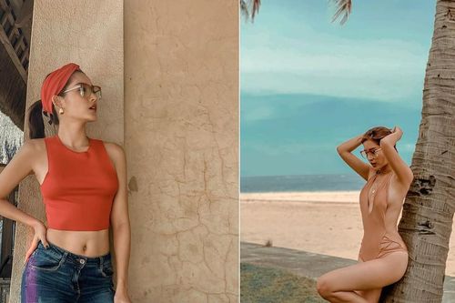 Huyền My, Mâu Thủy cùng khoe vòng eo 'con kiến' sexy khiến fans ngây ngất