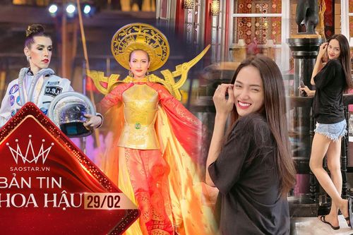 Hoài Sa cảm ơn hoa hậu Mỹ gỡ váy 'cứu nguy', Hương Giang đi dép lê vẫn xinh 'vạn người mê'