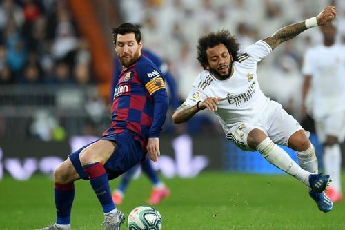 Marcelo đánh bại Messi với pha tắc bóng đẳng cấp