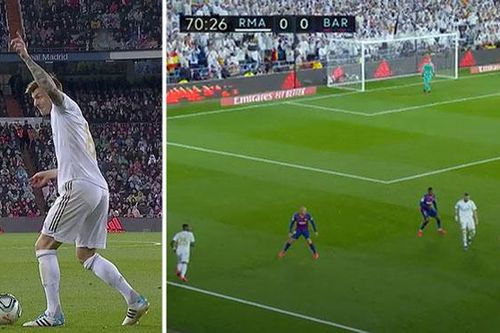 Kroos gây sốt khi 'vẽ đường' để Vinicius chọc thủng lưới Barca