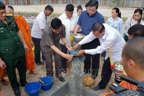 Khởi công xây dựng Đài Hữu nghị Việt Nam-Campuchia ở tỉnh Kampong Speu