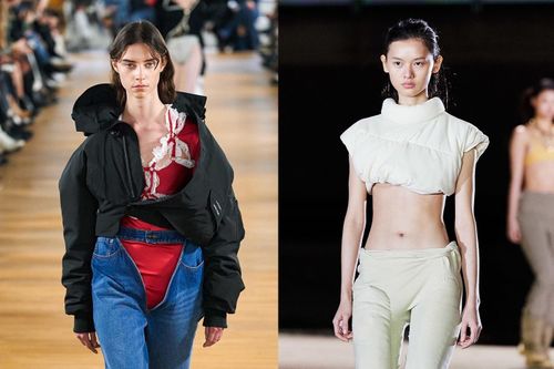 Mẫu diện mốt không cài khuy quần, Yeezy chỉ có 18 bộ đồ lên sàn diễn