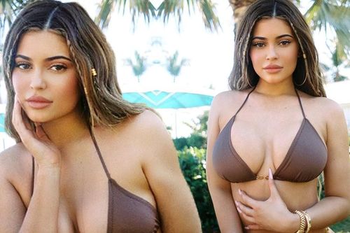 Mặc áo tắm bé xíu, em út tỷ phú nhà Kim Kardashian quá nóng bỏng và gợi cảm