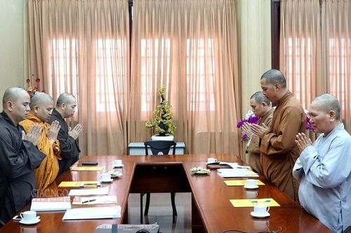 Học viện họp về công tác liên kết đào tạo Tăng Ni