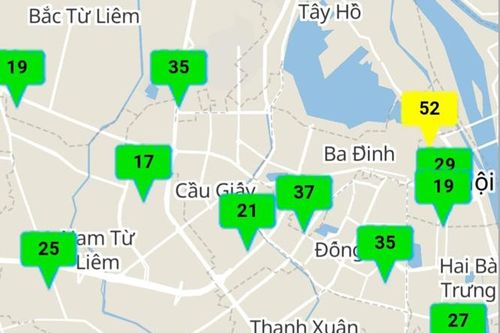 Chất lượng không khí ở Hà Nội trở lại mức tốt