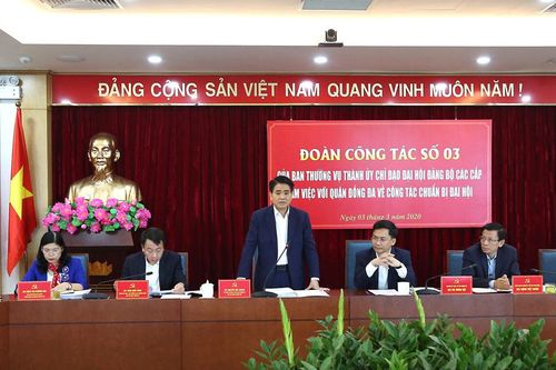 Kiểm tra công tác chuẩn bị đại hội đảng bộ các cấp tại quận Đống Đa