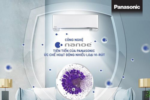 Ức chế hoạt động của vi khuẩn, virus với máy lạnh Panasonic