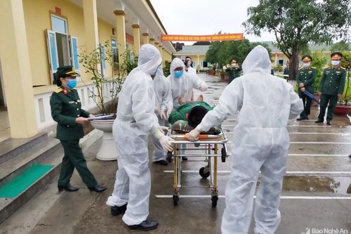 Các đơn vị thuộc Quân khu 4 diễn tập phòng chống dịch Covid-19