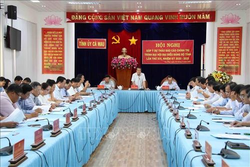 Góp ý dự thảo báo cáo chính trị trình Đại hội Đảng bộ tỉnh Cà Mau