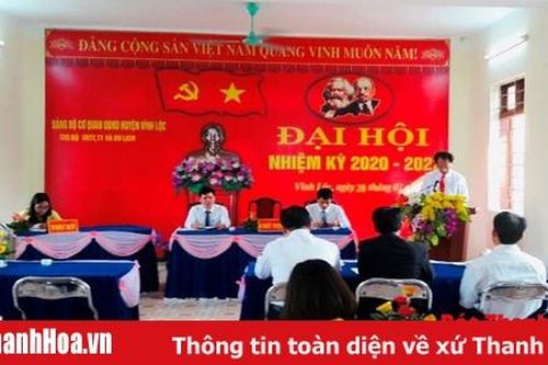 Huyện Vĩnh Lộc: 186/196 chi bộ tổ chức thành công đại hội nhiệm kỳ 2020-2022