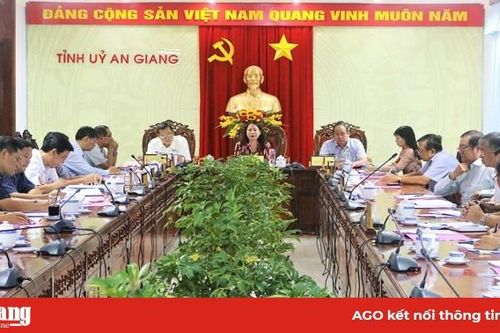 Họp Tổ soạn thảo nội dung văn kiện Đại hội về công tác xây dựng Đảng, vận động quần chúng