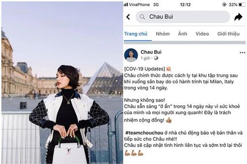 Châu Bùi- nghệ sĩ Việt đầu tiên bị cách ly vì Covid-19