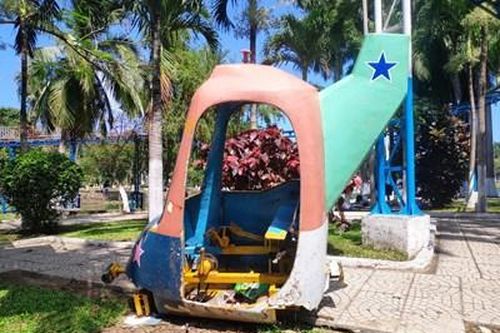 Nhiều hạng mục trò chơi tại công viên 29-3 xuống cấp