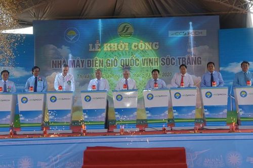 Khởi công dự án điện gió hơn 5.300 tỷ đồng ở Sóc Trăng