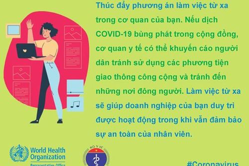 WHO khuyến cáo 6 việc quan trọng với dân công sở để tránh Covid-19