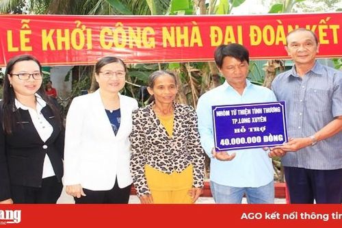 Phường Mỹ Quý: Khởi công xây dựng nhà cho hộ cận nghèo