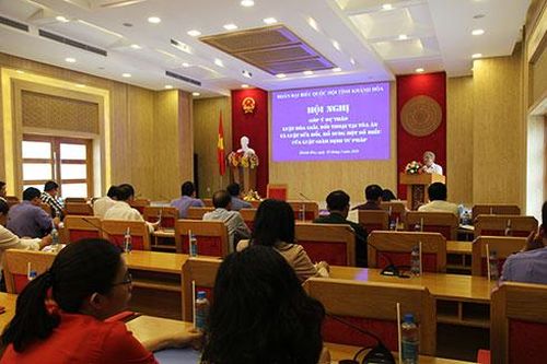 Đoàn Đại biểu Quốc hội tỉnh Khánh Hòa lấy ý kiến góp ý 2 dự thảo luật